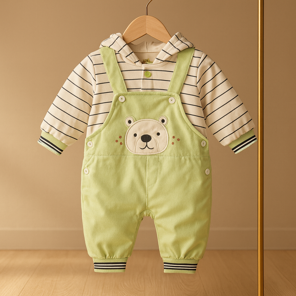 Bear Friend Dungaree Set