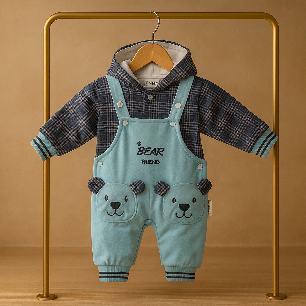 Bear Friend Dungaree Set
