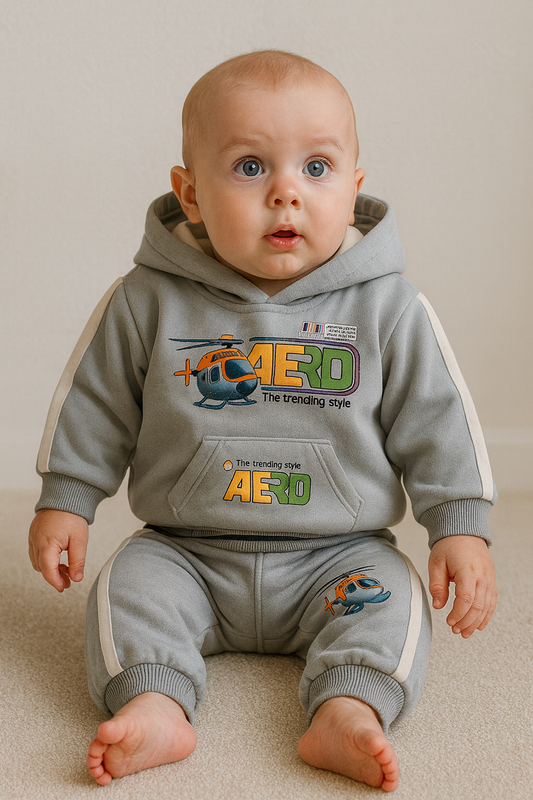 Premium Mulaim Baby Tracksuit Set – Soft, Snug & Playful