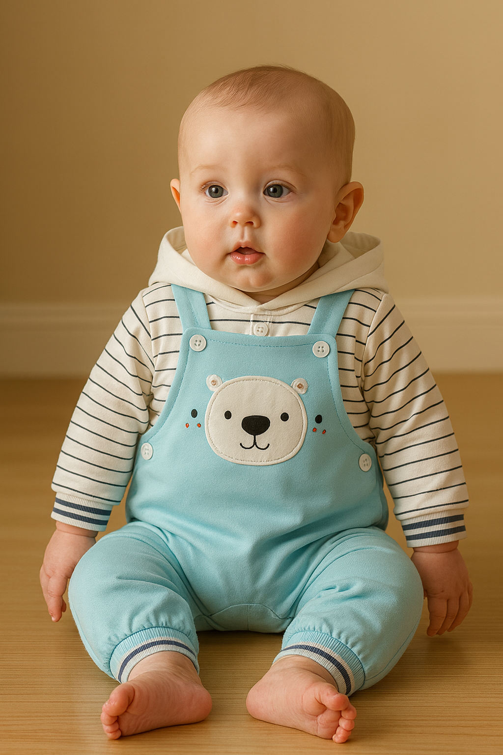 Bear Friend Dungaree Set