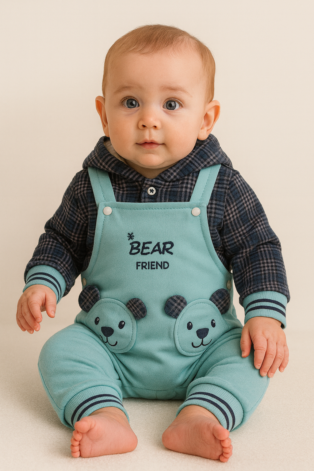 Bear Friend Dungaree Set