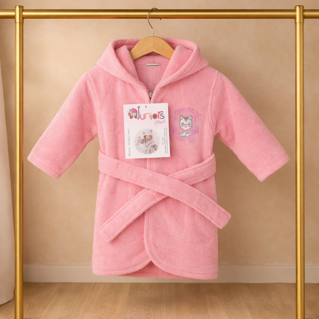 Premium Mulaim Baby Bathrobe | Ultra-Soft Hooded Comfort for Infants