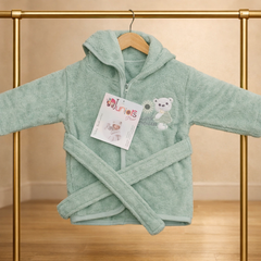 Premium Mulaim Baby Bathrobe | Ultra-Soft Hooded Comfort for Infants
