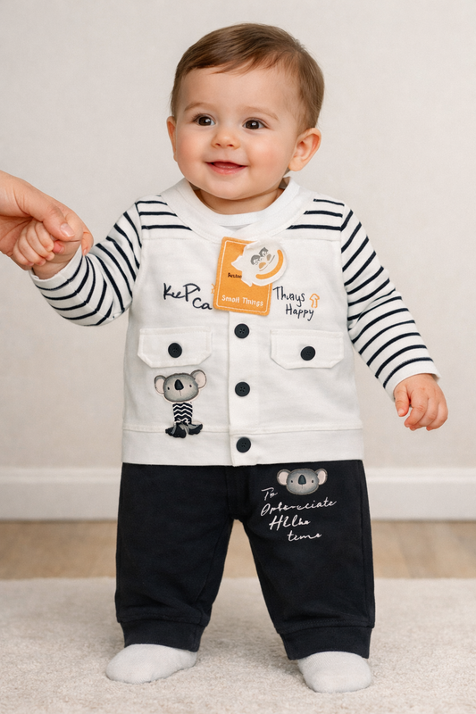 Premium 3-Piece Newborn Boutique Set | Ultra-Soft Mulaim First Wardrobe