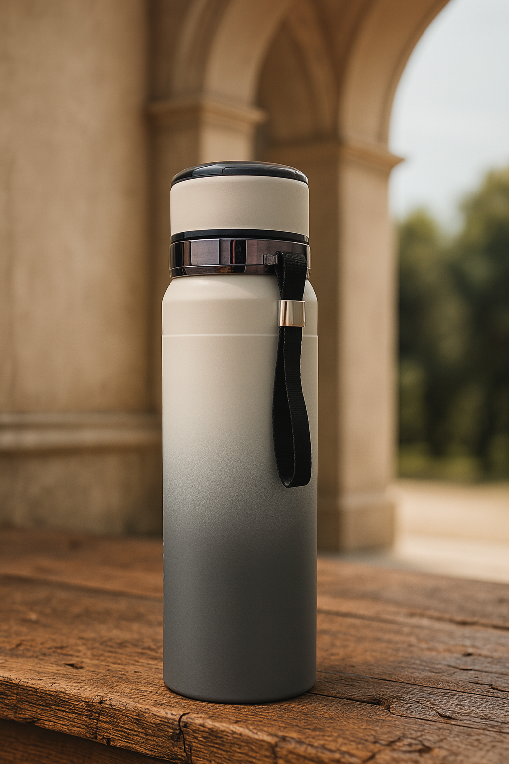 Gradient Thermos Bottle – 1000ml Insulated Baby Feeding Bottle with Tea Filter – Hot & Cold Stainless Steel Flask – Leakproof Travel Bottle