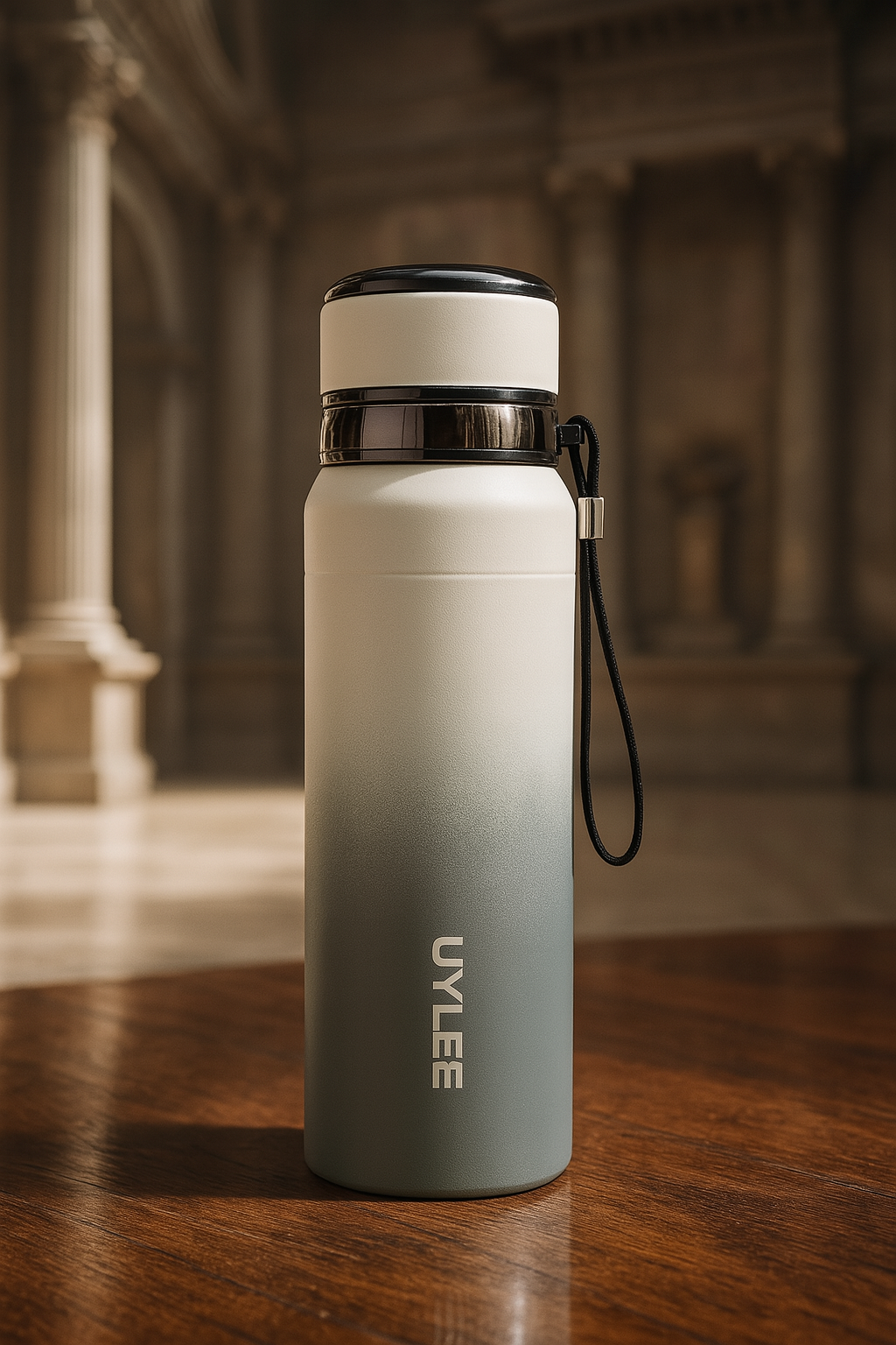 Gradient Thermos Bottle – 1000ml Insulated Baby Feeding Bottle with Tea Filter – Hot & Cold Stainless Steel Flask – Leakproof Travel Bottle