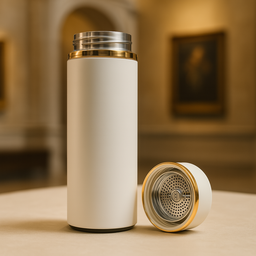 Premium Thermos Bottle with Tea Filter 1000ml – Insulated Hot & Cold Water Bottle