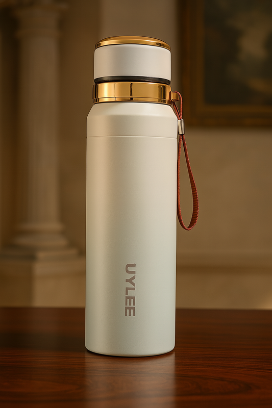 Premium Thermos Bottle with Tea Filter 1000ml – Insulated Hot & Cold Water Bottle