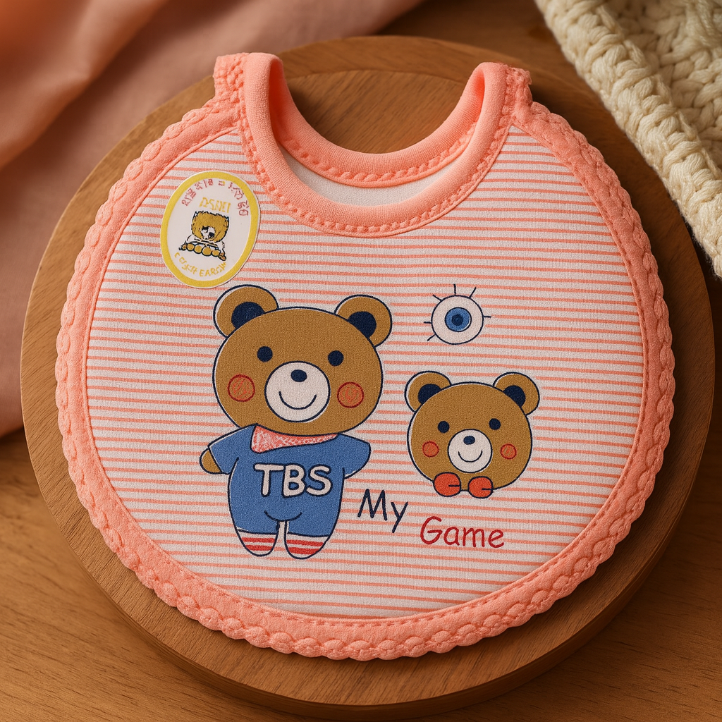 Baby Bibs pack of 2 pieces | Soft Cotton Feeding Bib for Newborn & Infants