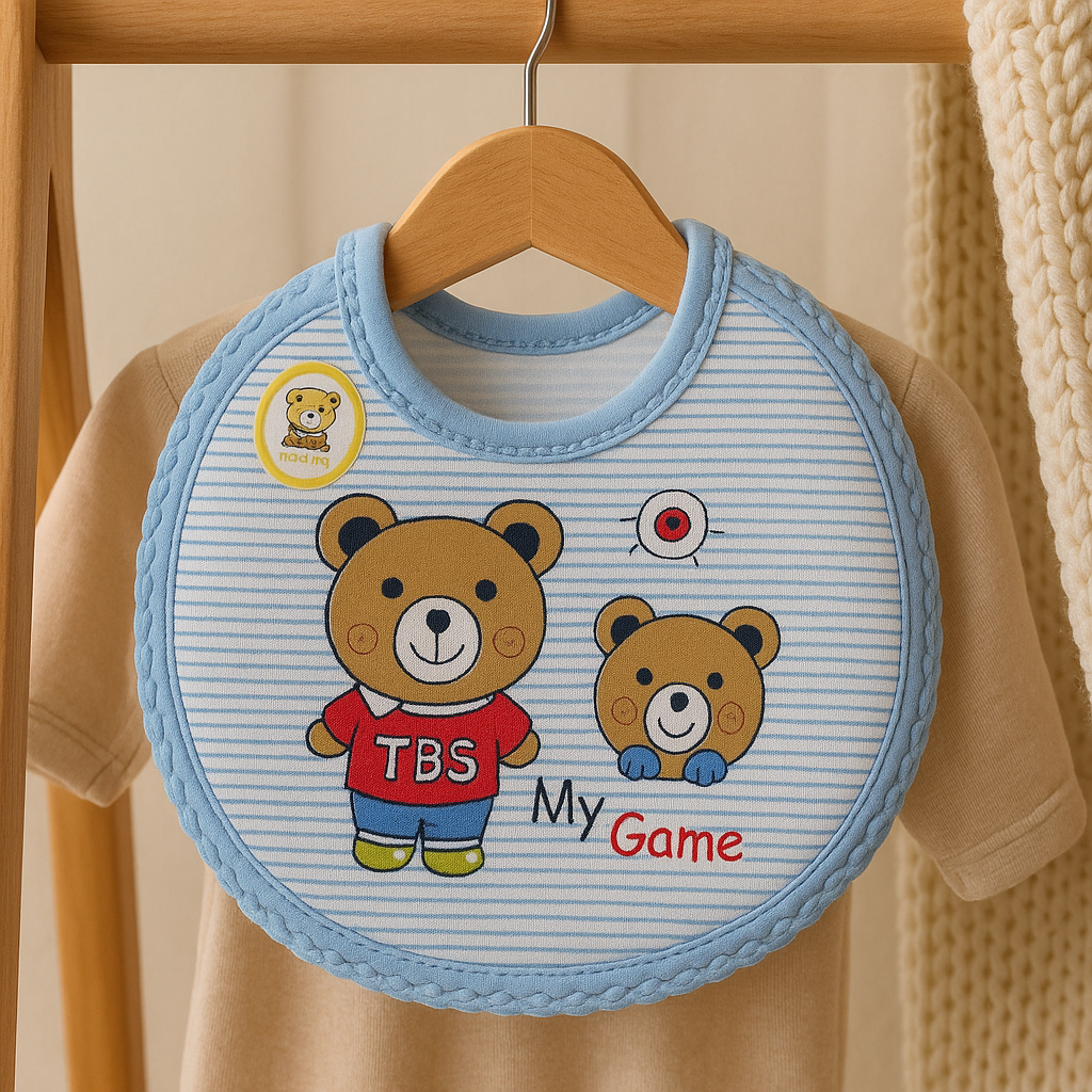 Baby Bibs pack of 2 pieces | Soft Cotton Feeding Bib for Newborn & Infants