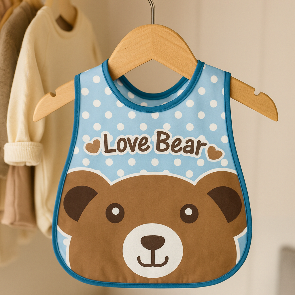 Baby Waterproof Rubber Bibs bundle of 3 pieces | Soft Washable Feeding Bibs for Infants