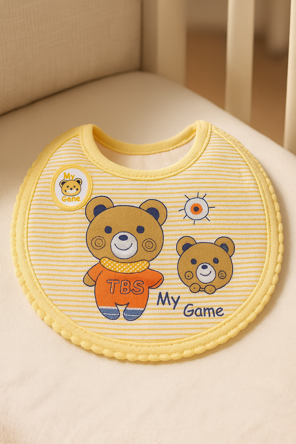 Baby Bibs pack of 2 pieces | Soft Cotton Feeding Bib for Newborn & Infants