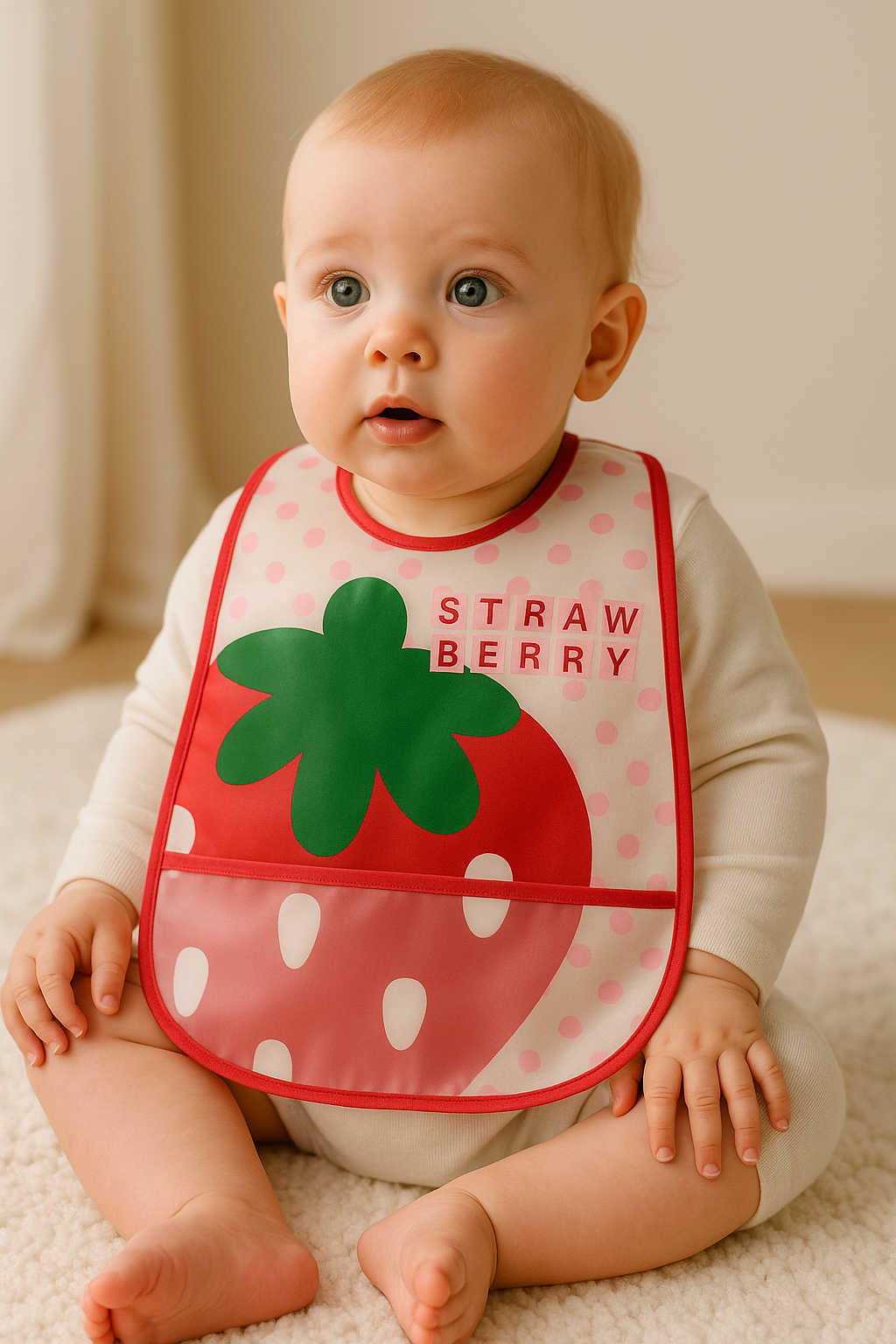Baby Waterproof Rubber Bibs bundle of 3 pieces | Soft Washable Feeding Bibs for Infants