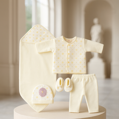 Newborn Winter Baby Suit Set of 5 Pieces | Warm Outfit for Newborn Boy & Girl | 3 Colors Available