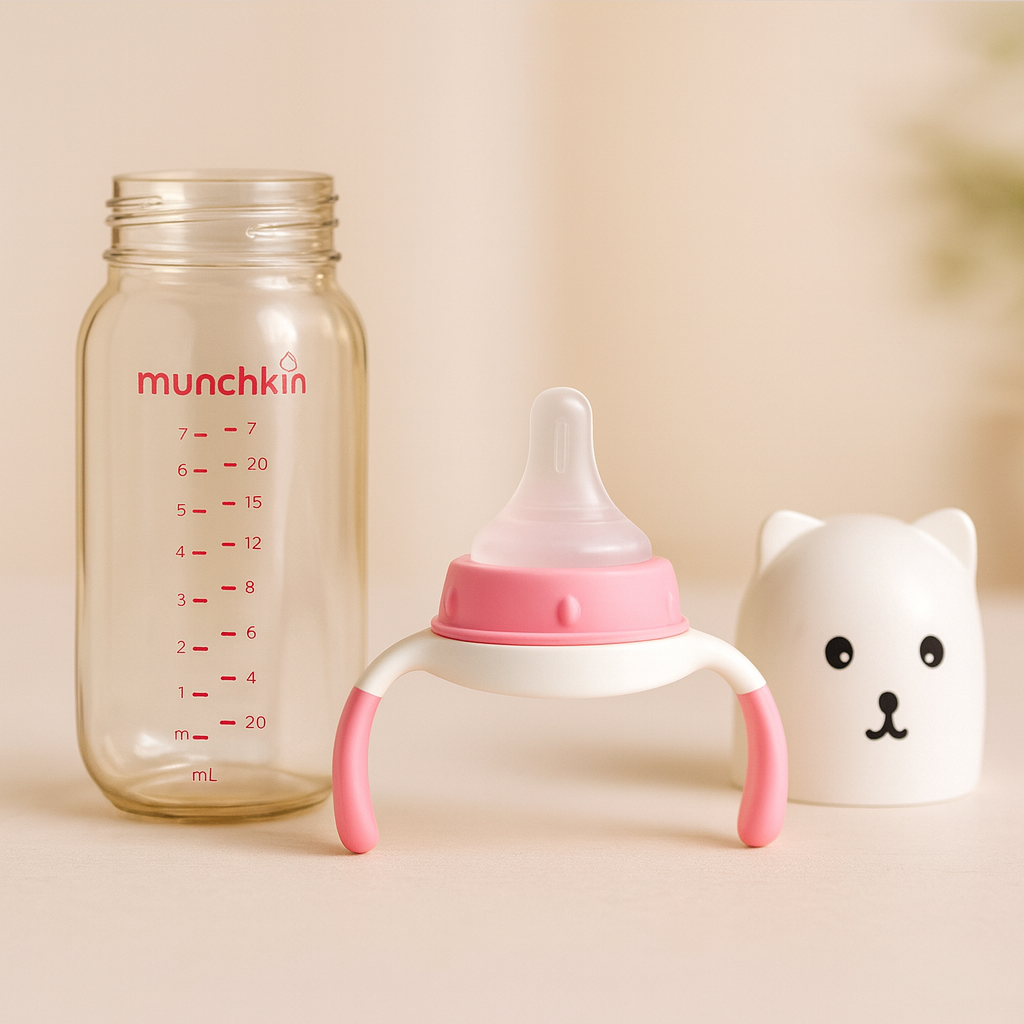 Baby feeder, Premium Baby Feeder Bottle with Handles – Anti-Colic, Leak-Proof, BPA-Free