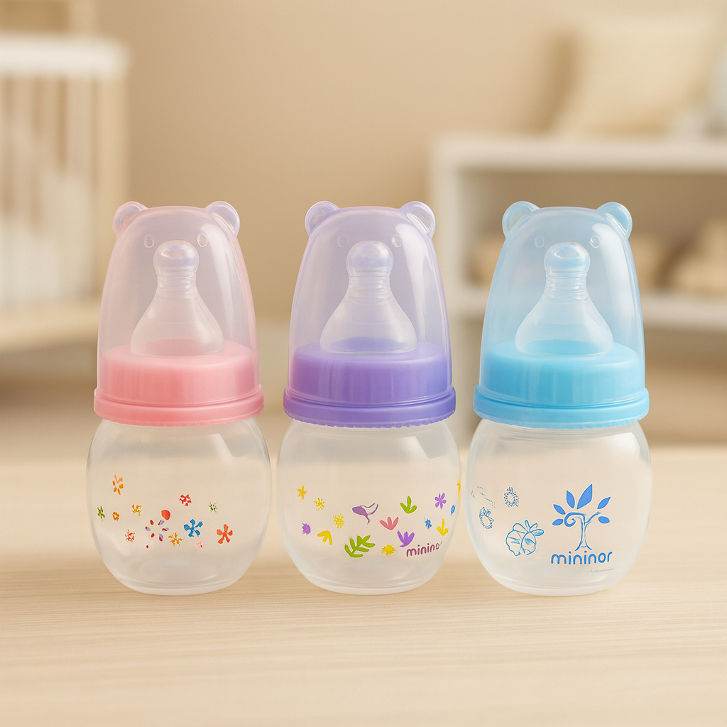 Baby feeder Pack of 3, Premium Baby Feeder Bottle with Handles – Anti-Colic, Leak-Proof, BPA-Free