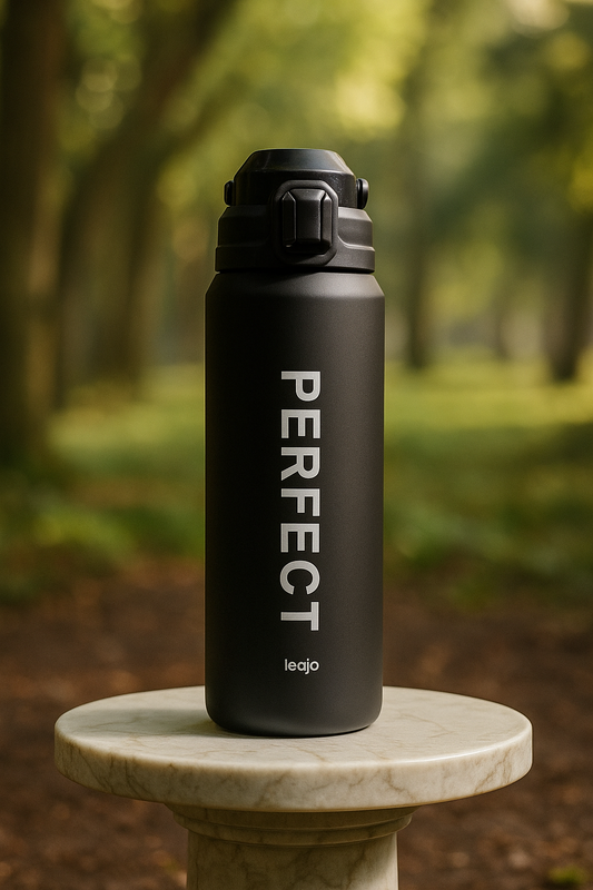 Perfect Leejoo Premium Thermal Water Bottle – Black Matte Finish (750ml)