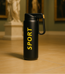 SportPro™ Insulated Water Bottle – Matte Black Edition