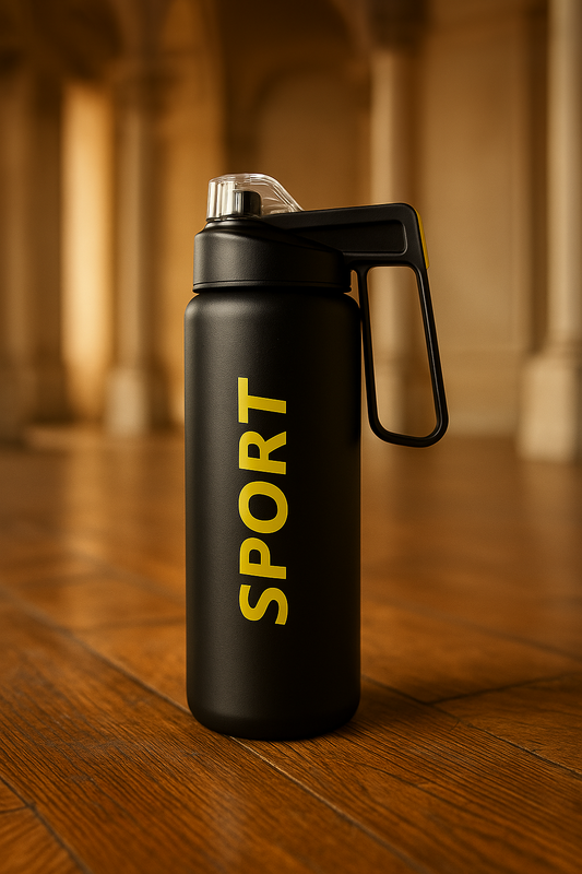 SportPro™ Insulated Water Bottle – Matte Black Edition