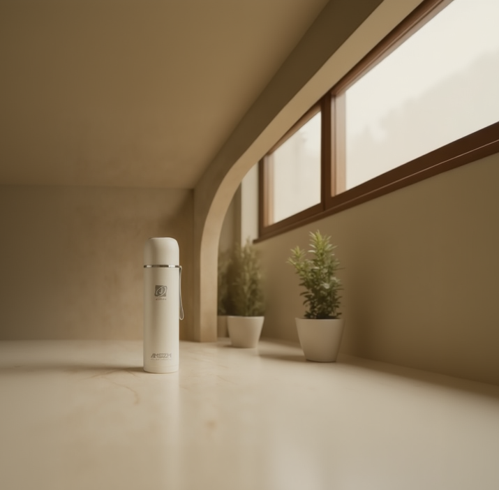 AMSZM™ Premium Insulated Water Bottle – Elegant Beige Edition