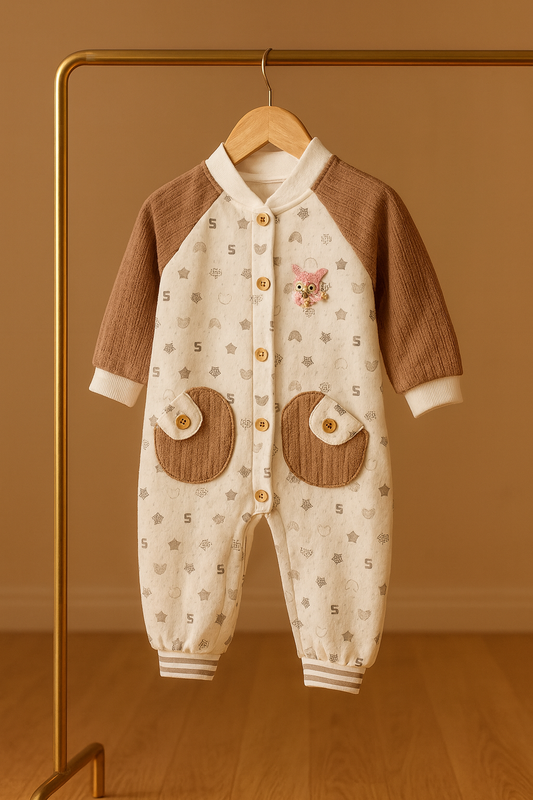 Soft Newborn Winter Romper – Cozy, Cute & Gentle