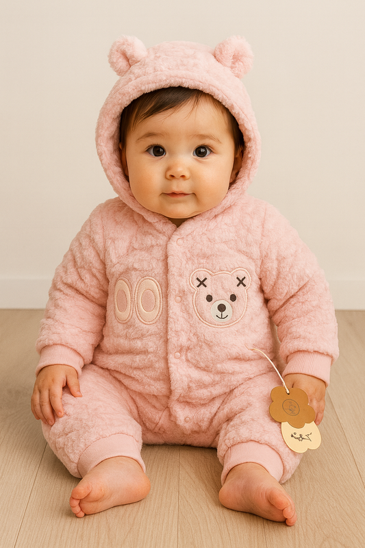 Teddy Baby Winter Romper – Ultra Plush, Warm & Adorable