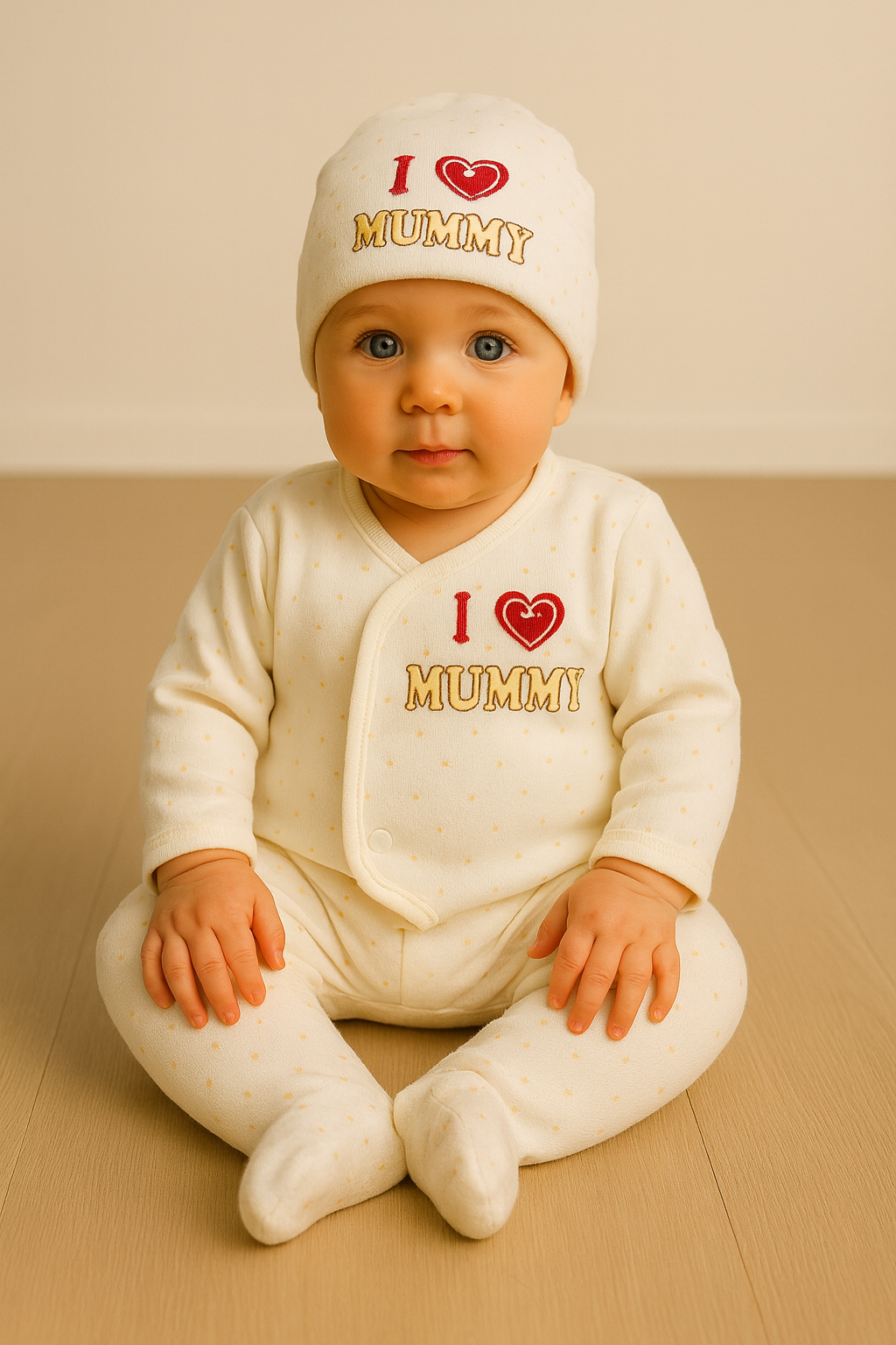 I Love Mummy Newborn Suit – Soft & Adorable Essential Set