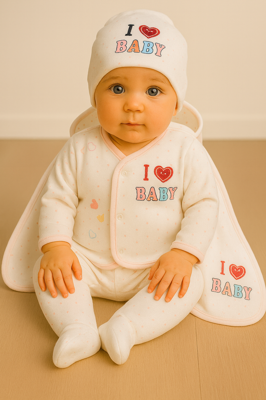 I Love Baby Newborn Suit – Super Soft & Adorable Essentials