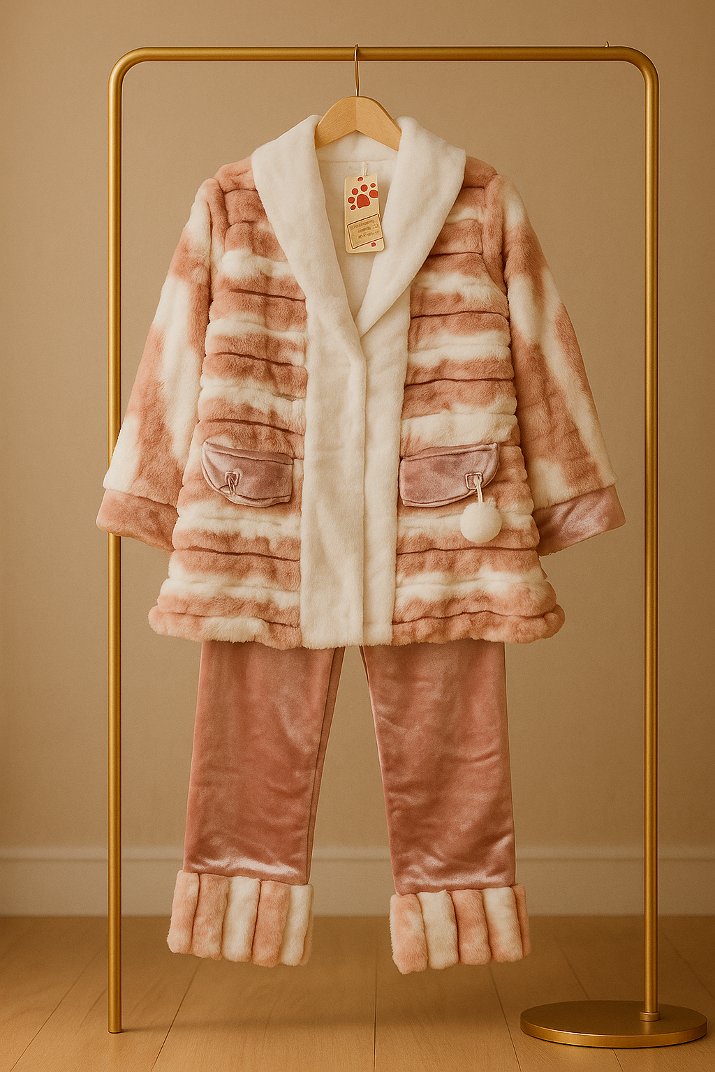 Premium Faux Fur Winter Set – Ultra Soft Jacket & Pants for Girls