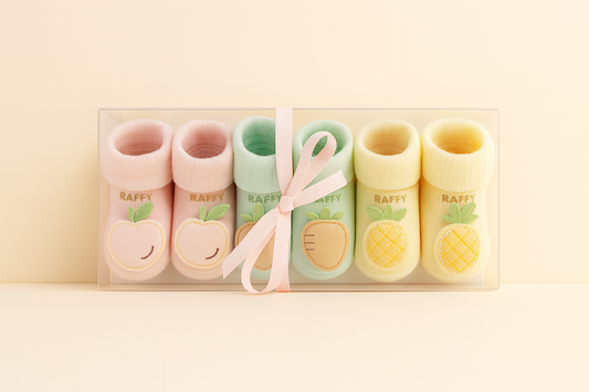 Newborn Baby shoes Pack of 3 pair | Soft Cotton Baby Shoes