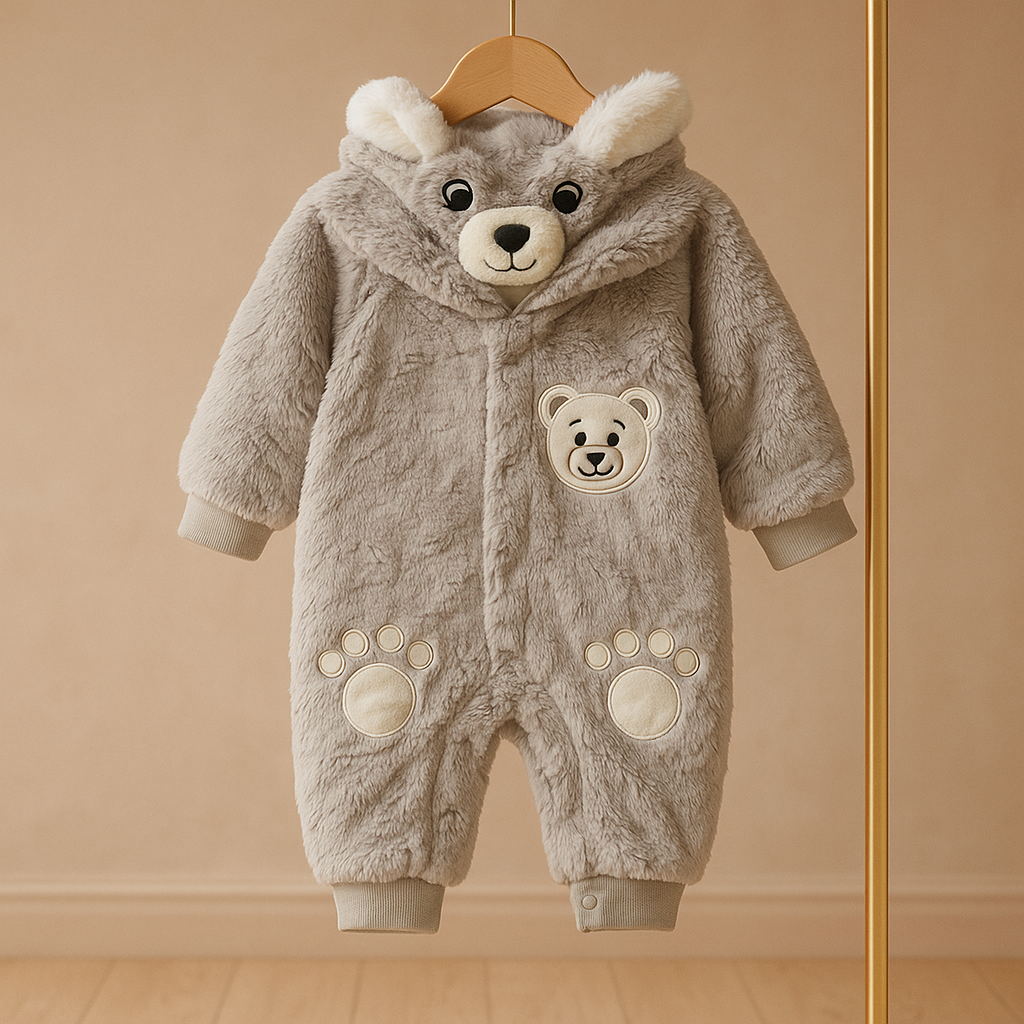 Premium Baby Winter Romper Suit for new born with Hood & Ears