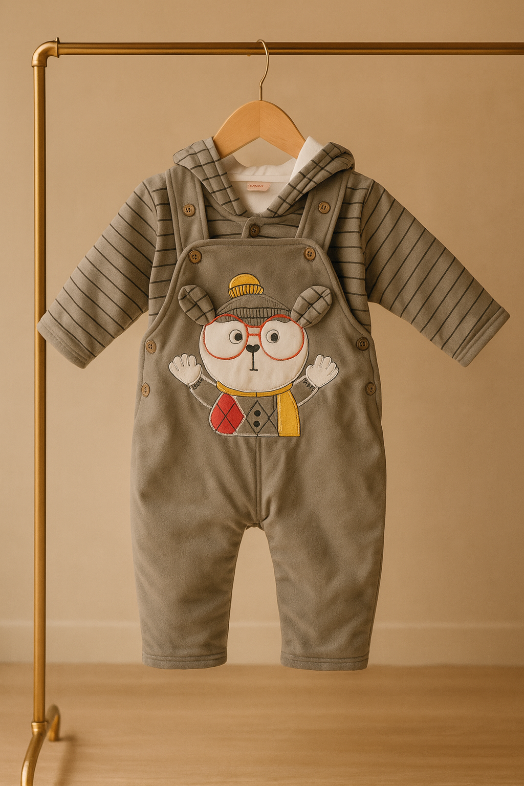 Baby Romper Cozy Cartoon Mulaim