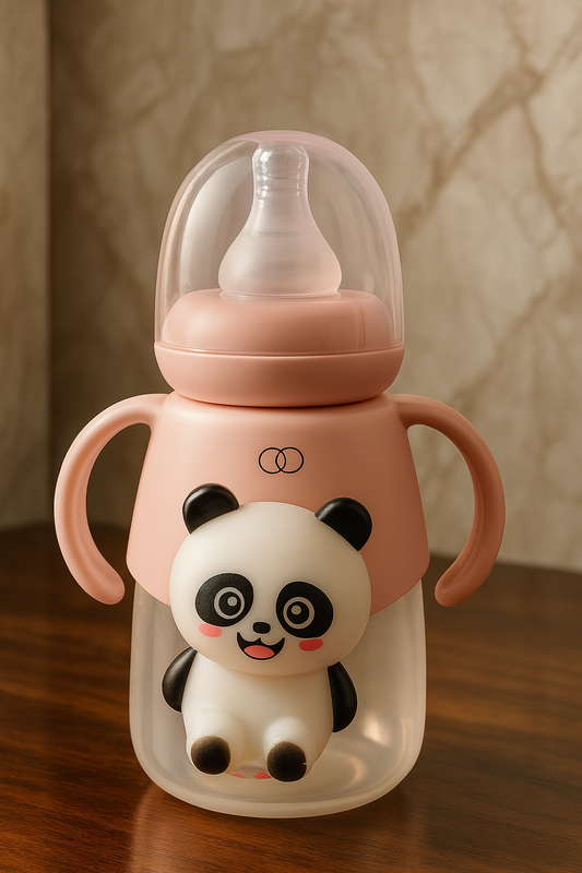 Baby Feeding Bottle 270ml with Panda Design – BPA Free Feeder with Handles.