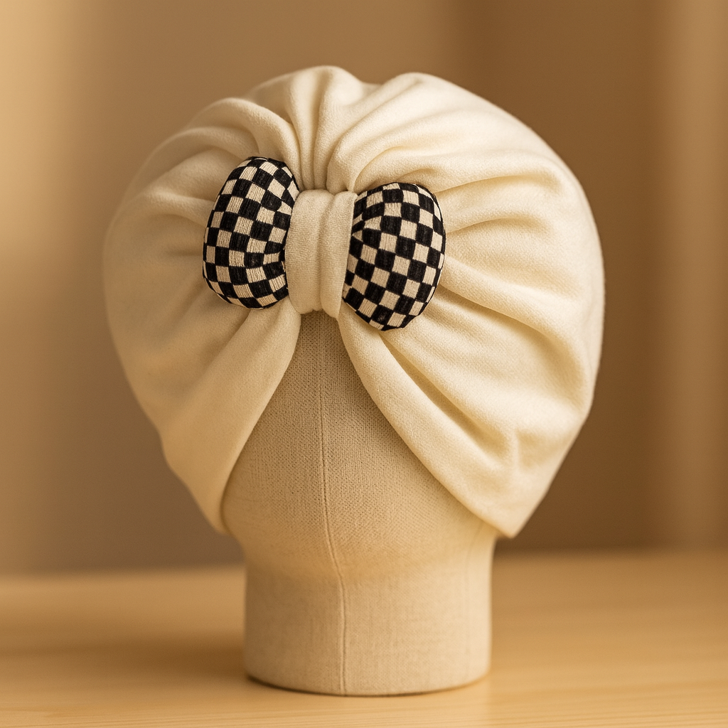 Pack of 3 Baby Cotton Turban Cap with Flower Design