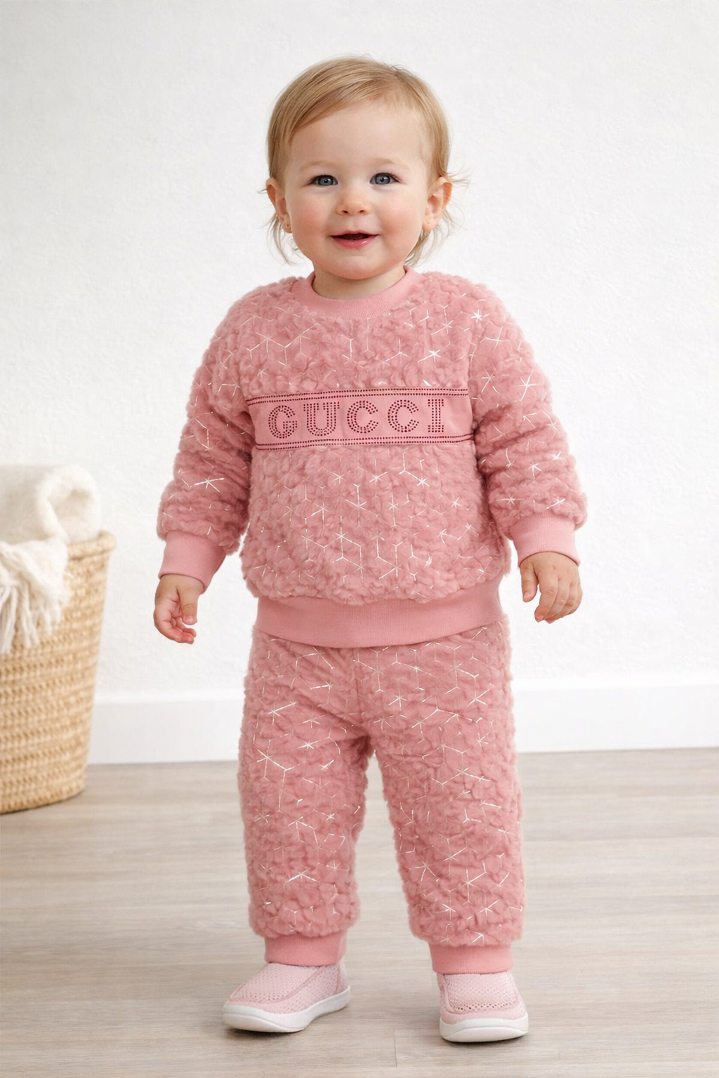 Designer-Style Mulaim Plush Tracksuit Set – Premium Winter 2pc