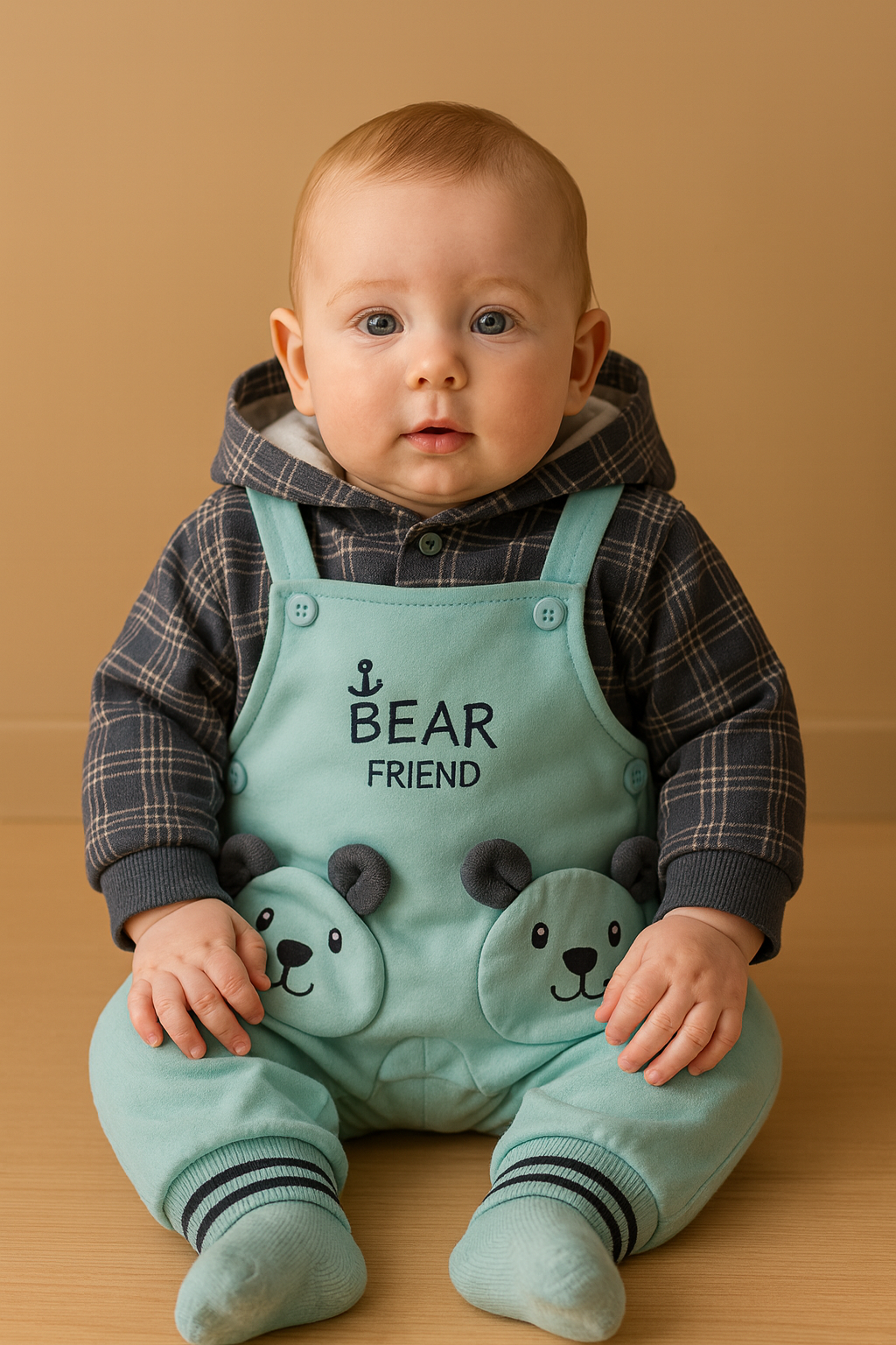Bear Friend Dungaree Set