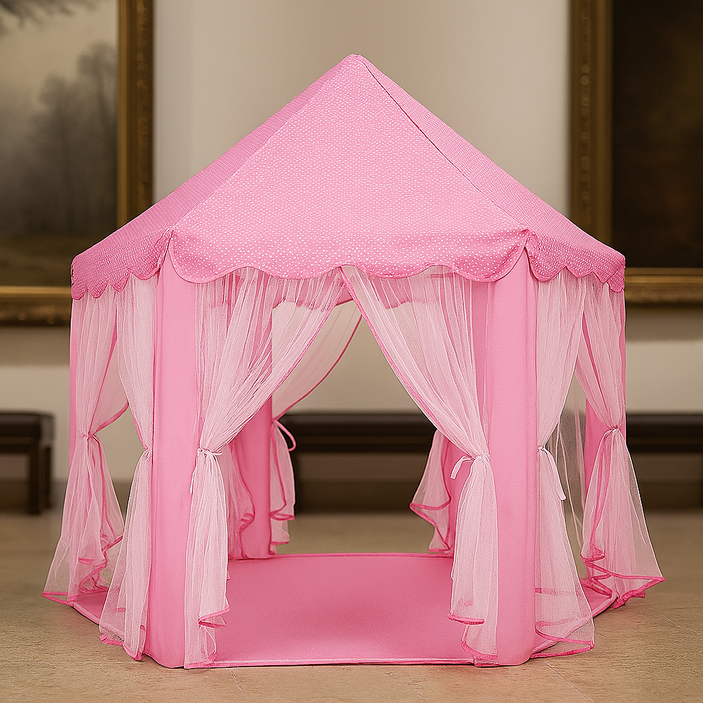 Premium quality Princess & Cartoon Style Kids Play Tent – Foldable Indoor Playhouse for Boys & Girls (Multiple Colors)