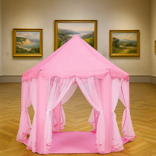 Princess & Cartoon Style Kids Play Tent – Foldable Indoor Playhouse for Boys & Girls (Multiple Colors)