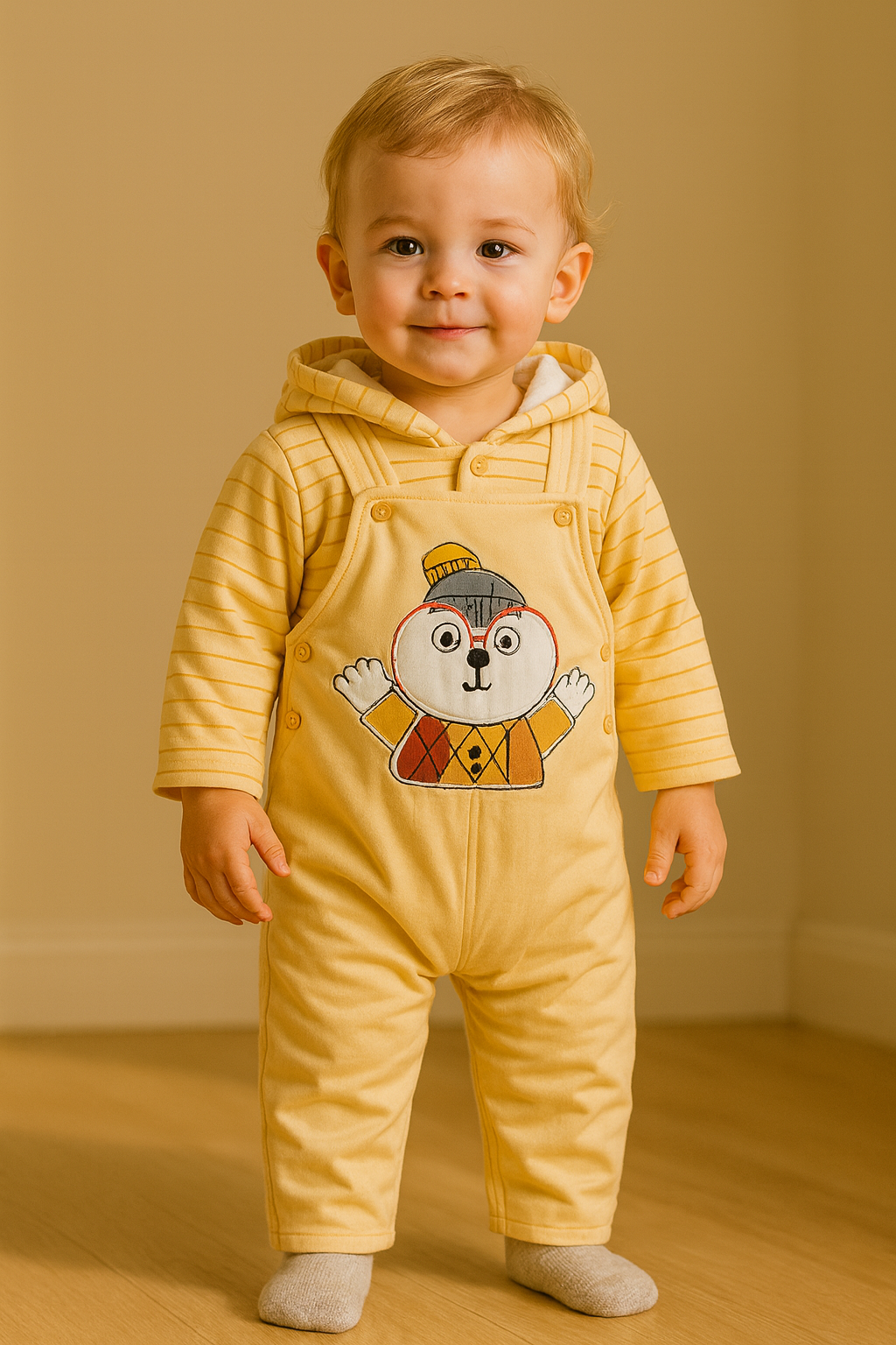 Baby Romper Cozy Cartoon Mulaim