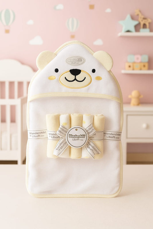 Baby Towel Take Me To The Lake Pink - Sunshine