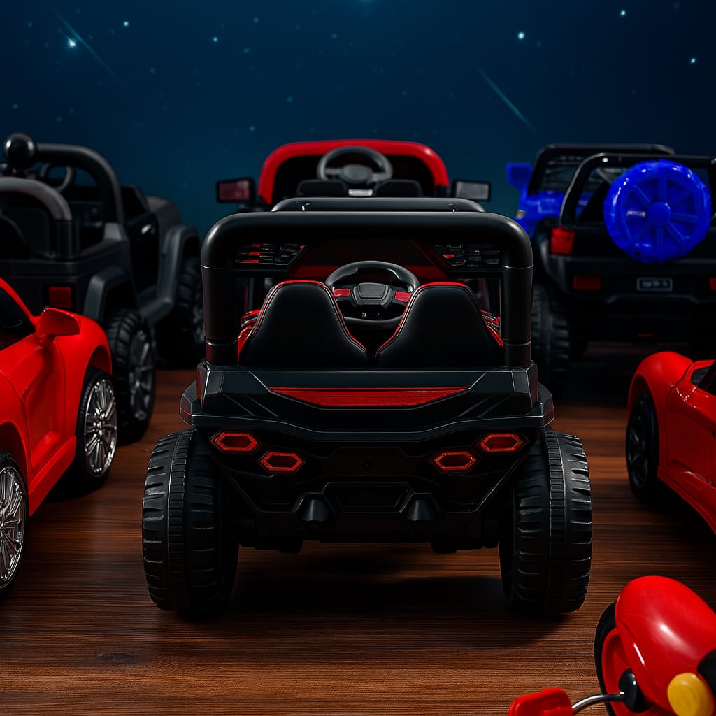Electric Ride-On Toy Vehicles for Kids – Luxury Cars, Bikes & Jeeps | Battery-Powered with Lights & Sounds