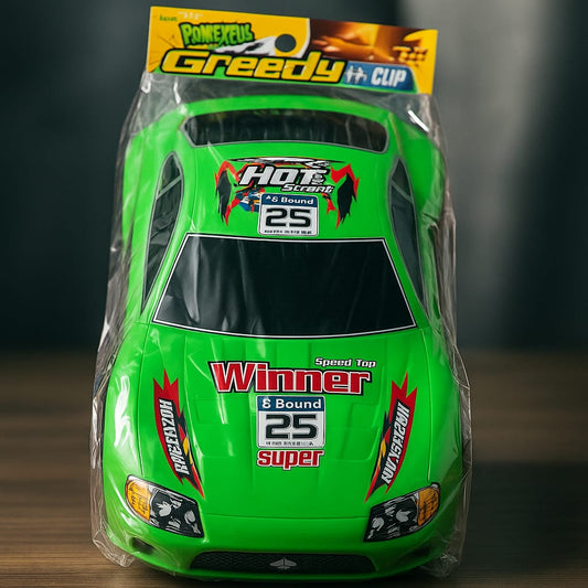 Greedy Winner Racer – Friction Powered Green Toy Sports Car for Kids