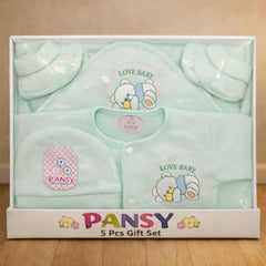 Newborn Baby Clothing Gift Set 8 Pcs – Soft Cotton Shirt Pajama, Cap, Bib, Mittens, Socks, Towel, Hanger.